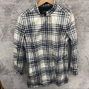 Club Monaco Flannel Trench Coat